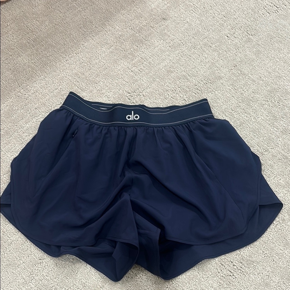 ALO Yoga Dark Blue Athletic Shorts